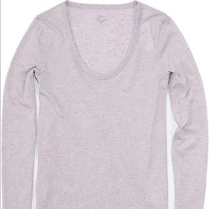 Long sleeve scoop neck